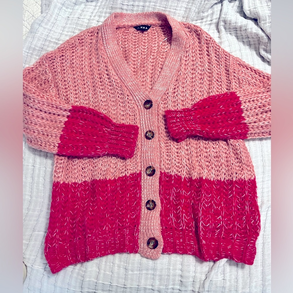 Chunky long oversized cardigan